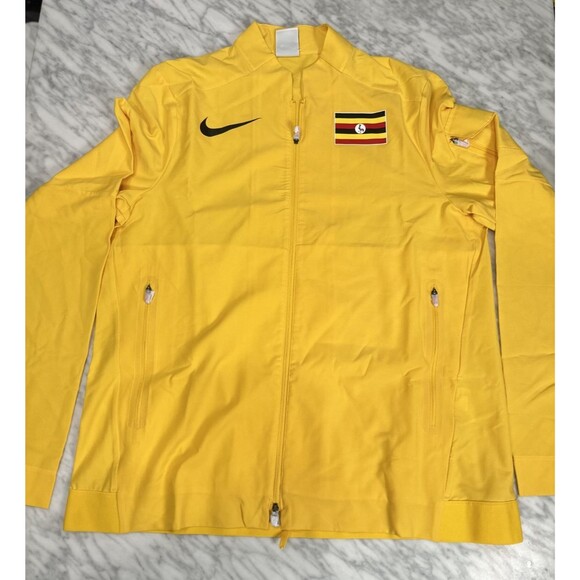 Nike Uganda International Team Issue Pro Elite Track Jacket Yellow Women' Large - Picture 3 of 10